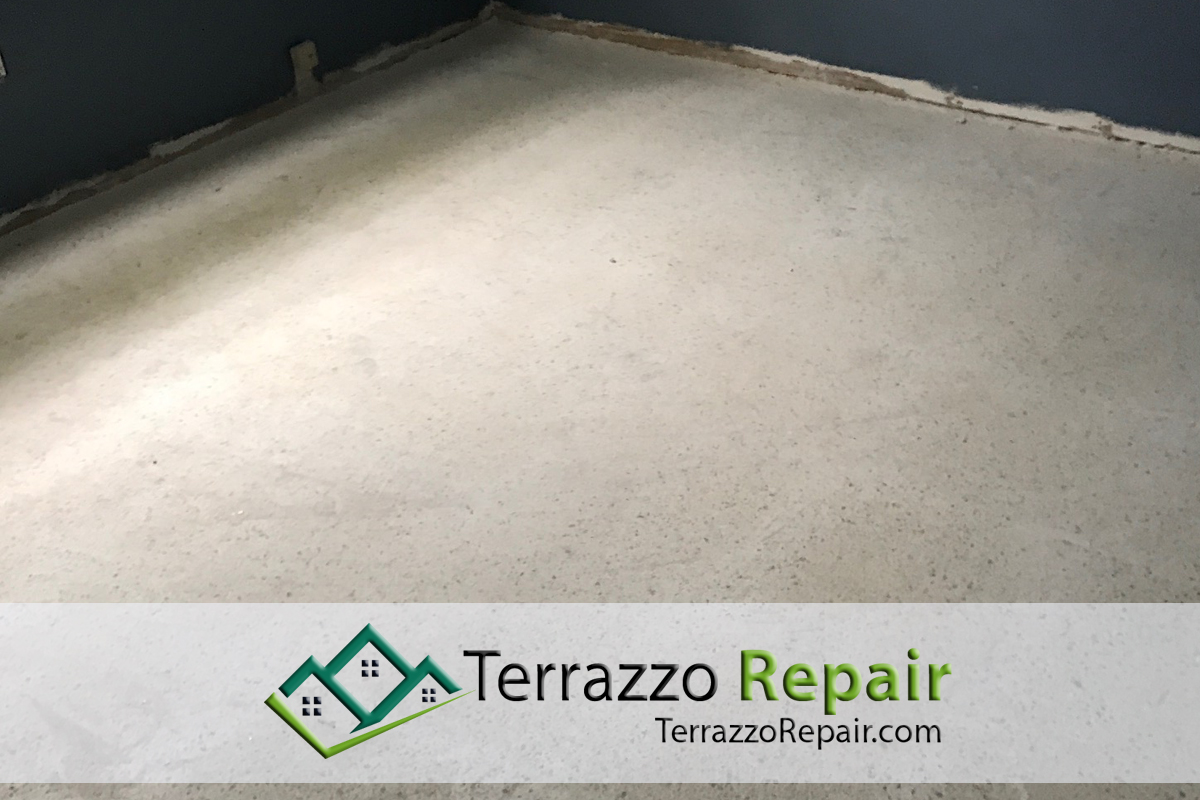 Damage Terrazzo Floor Removal Fort Lauderdale