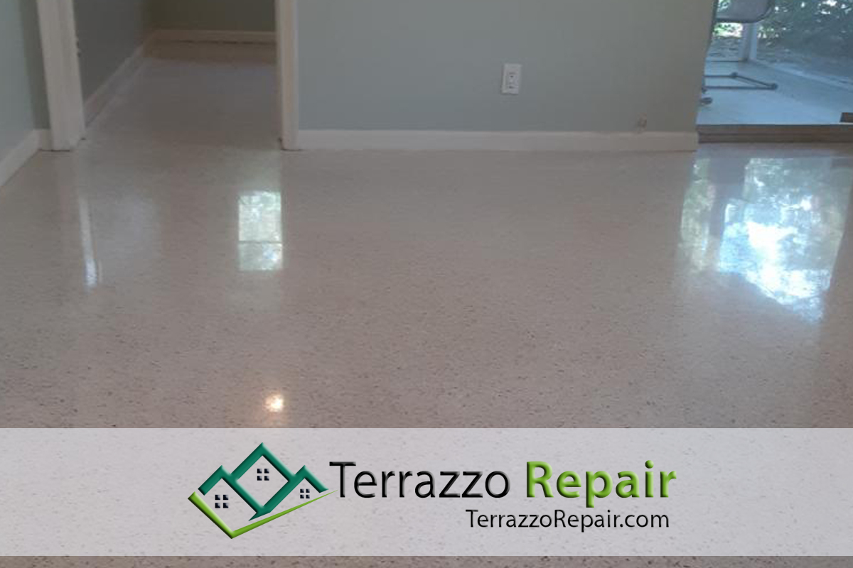 Terrazzo Floor Polished Process Fort Lauderdale