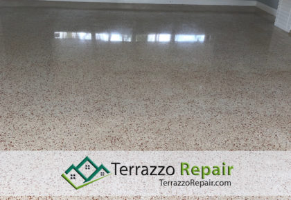 Removing Damage Terrazzo Tile Floors in Fort Lauderdale