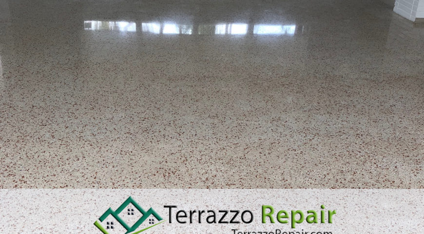 Removing Damage Terrazzo Tile Floors in Fort Lauderdale