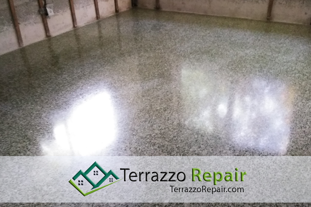 Damage Terrazzo Floor Restoration Ft Lauderdale